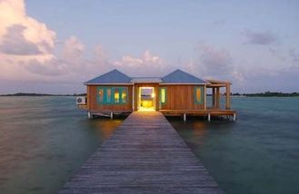 Chine pavillon d'Overwater de cadre en acier de mesure de la lumière 100sqm pour le Tahiti, des Caraïbes fournisseur