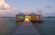 pavillon d'Overwater de cadre en acier de mesure de la lumière 100sqm pour le Tahiti, des Caraïbes fournisseur